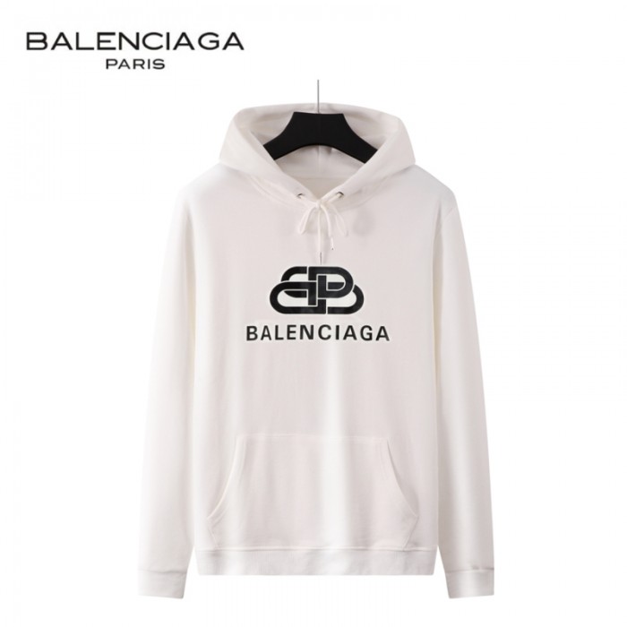 Balenciaga Trend Hooded Sweatshirt Autumn Casual Clothes-White-9990228
