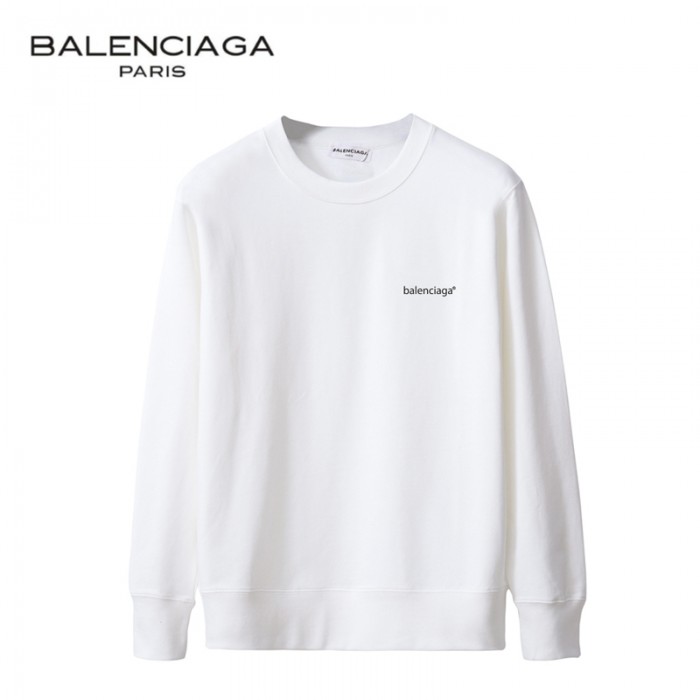 Balenciaga Autumn Long sleeve round neck casual clothes-White-4402816