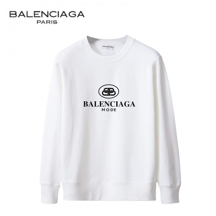 Balenciaga Autumn Long sleeve round neck casual clothes-White-6357474