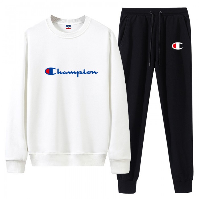 Champion 2 Piece Autumn and Winter Sweatshirts Long Sleeve Sweater Long Pants Set Casual Clothes-7702821
