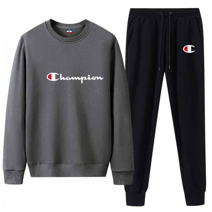Champion 2 Piece Autumn and Winter Sweatshirts Long Sleeve Sweater Long Pants Set Casual Clothes-1089784
