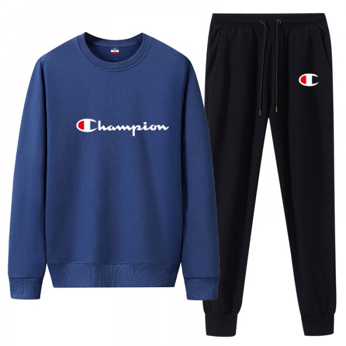 Champion 2 Piece Autumn and Winter Sweatshirts Long Sleeve Sweater Long Pants Set Casual Clothes-2189195