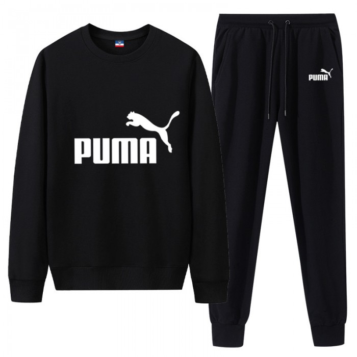 Puma 2 Piece Autumn and Winter Sweatshirts Long Sleeve Sweater Long Pants Set Casual Clothes-2290584