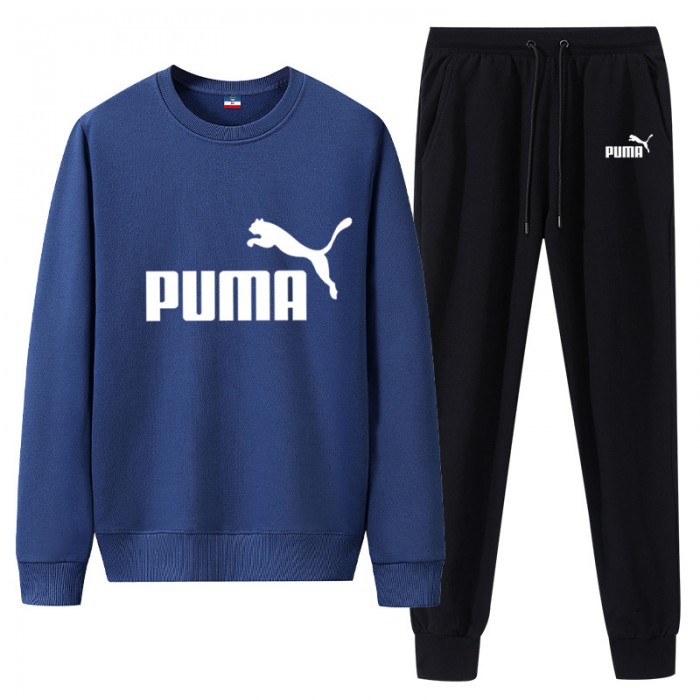 Puma 2 Piece Autumn and Winter Sweatshirts Long Sleeve Sweater Long Pants Set Casual Clothes-9284269