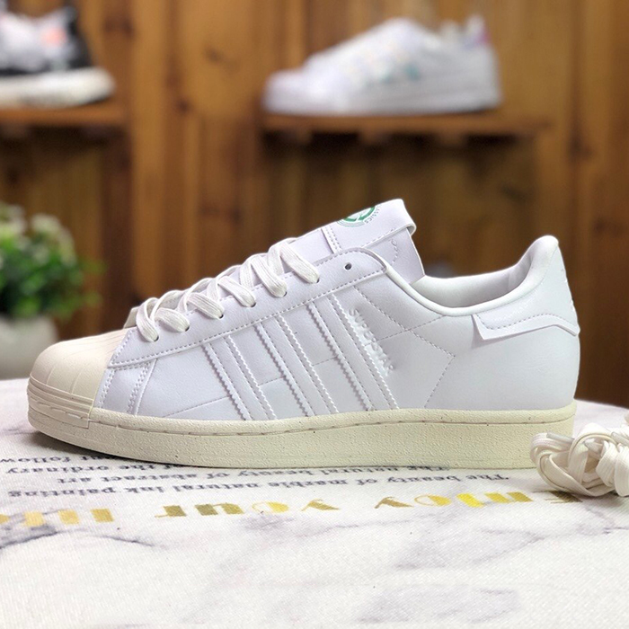 Adidas Superstar Running Shoes-All White-7948360