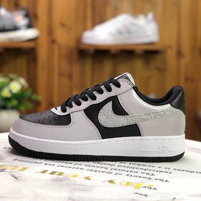 Air Force 1 Low AF1 Running Shoes-Gray/Black-7152910