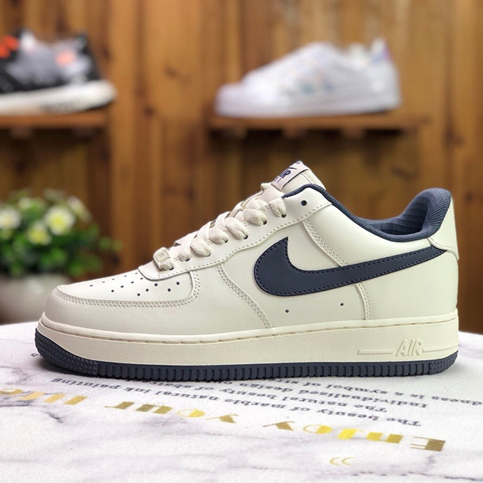 Air Force 1 Low AF1 Running Shoes-Gray/Navy Blue-2833190