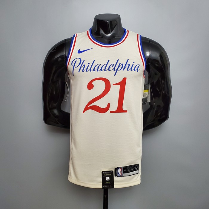 2020 Philadelphia 76ers EMBIID#21 City Limited Edition Beige-6987816