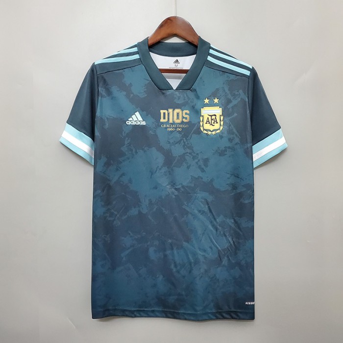 2020 Argentina away Maradona #10 Commemorative Edition short sleeve training suit-4175957