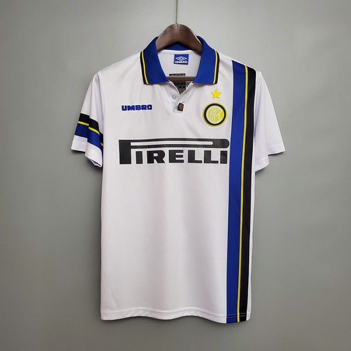 Retro Inter Milan 97/98 away short sleeve training suit-8942355