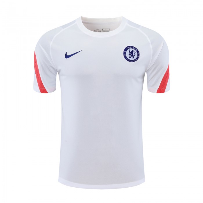 2021 Chelsea white training suit short sleeve training suit-5508176