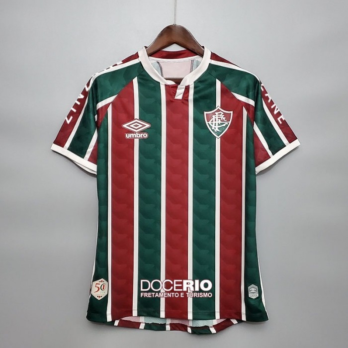 20/21 all sponsors Fluminense third away short sleeve training suit-1736526