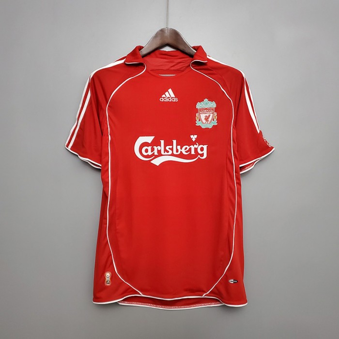 Retro Liverpool 06/07 home short sleeve training suit-7199581