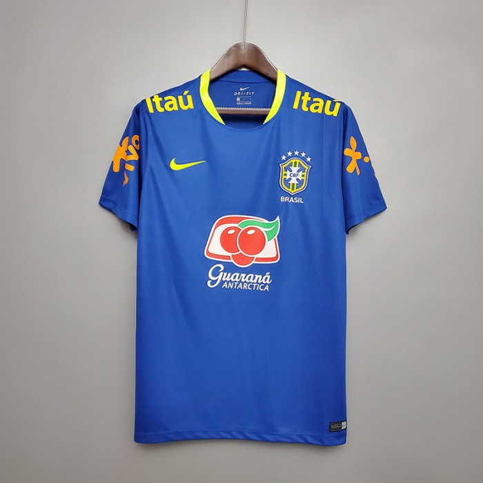 Brazil training suit blue short sleeve training suit-5455758