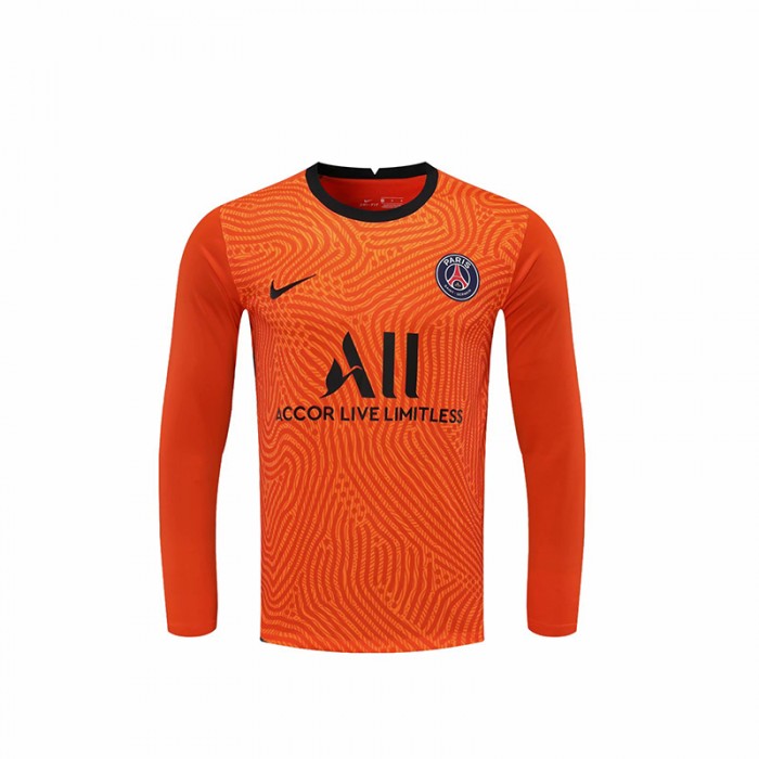 20/21 PSG Orange Long Sleeve Goalkeeper Long training suit-1564115
