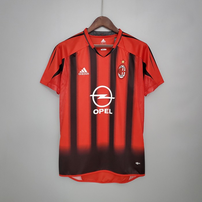 Retro 04/05 AC Milan home Jersey version short sleeve-1754003