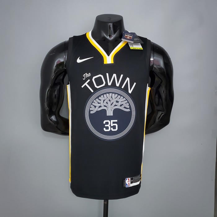 DURANT#35 Golden State Warriors black NBA jersey-9464539