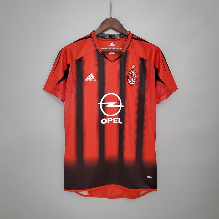 Retro 04/05 AC Milan home Jersey version short sleeve-1802961