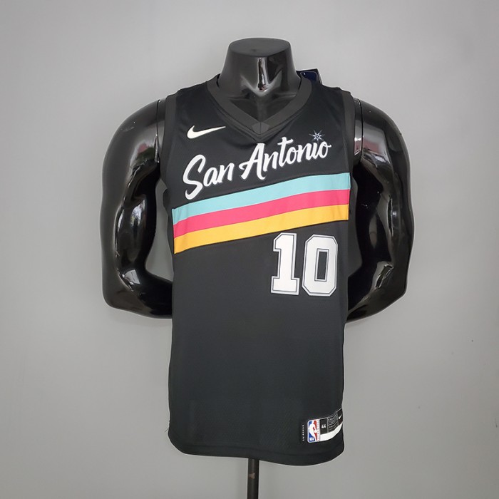 New DeROZAN#10 season Spurs City Edition black NBA jersey-3535674