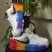 Air force 1 AF1 Runing Shoes-White/Rainbow_34217
