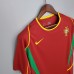 Retro Portugal 2002 home version short sleeve training suit