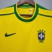 Retro Brazil 1998 home version short sleeve training suit