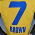 2021 BROWN#7 All-Star Yellow NBA Jersey
