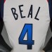 2021 Olympic Games BEAL 4 USA Team USA White Red NBA Jersey 1906957