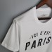 Paris Saint Germain PSG Short sleeve T shirt White 2072520