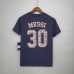 Paris Saint Germain PSG Messi 30 Short sleeve T shirt Navy Blue 7101101
