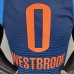 WESTBROOK#0 Thunder Blue Stripes NBA Jersey-4489595