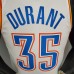 DURANT#35 Thunder White NBA Jersey-5029597