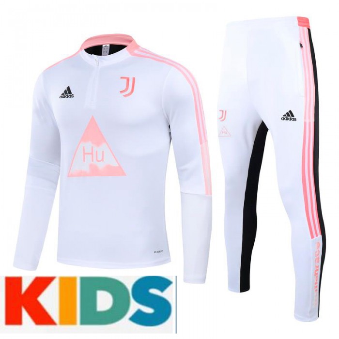 Juventus White Joint Edition- KIDS Long Sleeve Trainig Suit(Top + Pant)_13912