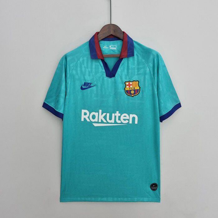 Retro 19/20 Barcelona AWAY Blue Jersey Kit short sleeve_21872