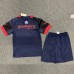22/23 Kids Eindhoven Away Black Gray kids Jersey Kit (Shirt + Short +Sock)-5406924