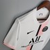 21/22 Paris Saint-Germain PSG Away White Pink Jersey Kit short sleeve-104266