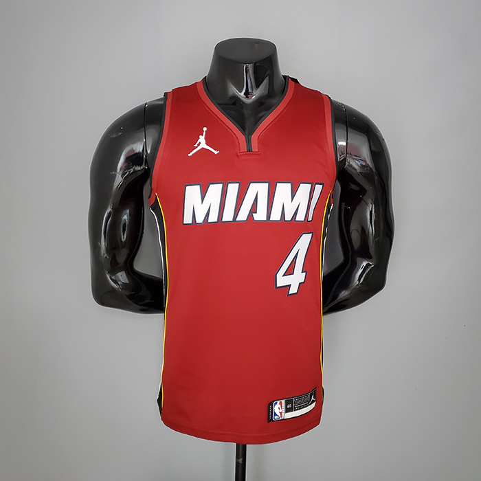 New Miami Heat Jordan OLADIPO#4 Burgundy NBA Jersey