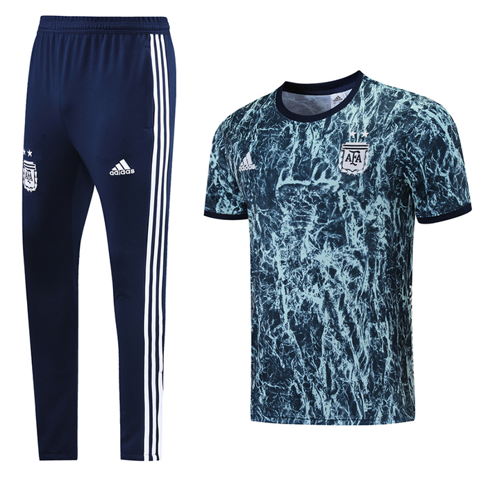 Adidas 20-21 Argentina long pants shirt training suit set (Shirt + Short)