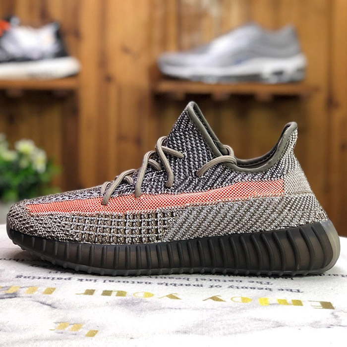 Yeezy Boost 350 V2 Running Shoes Gray Red 5188366