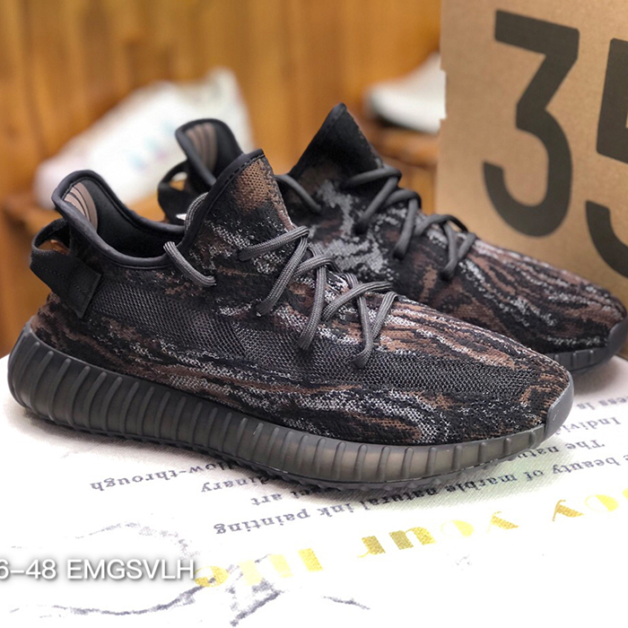 Yeezy Boost 350 V2 Mono Ice Running Shoes All Black 1916987