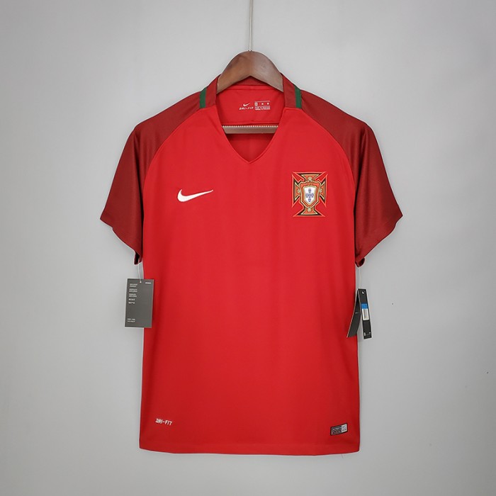 Retro Portugal 2018 home training suit short sleeve