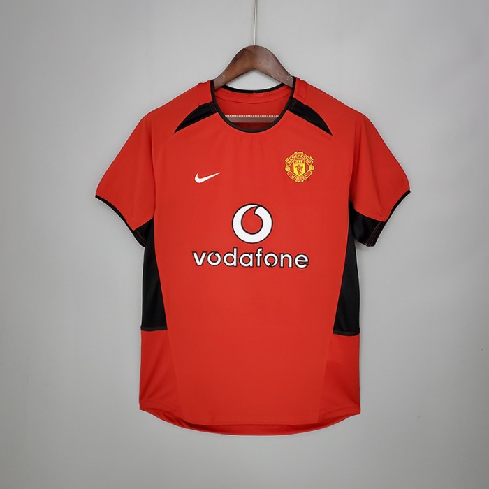 Retro Manchester United M-U 02/04 home training suit short sleeve