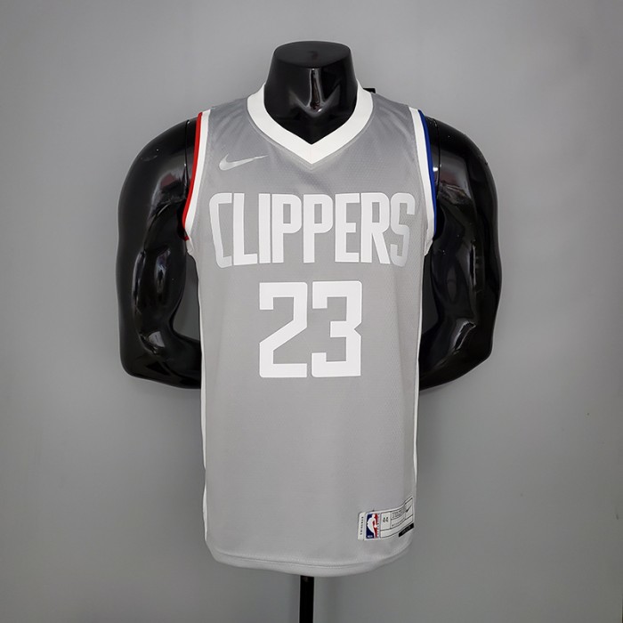 2021 WILLIAMS 23 Los Angeles Clippers Bonus Edition Grey NBA Jersey 3704347