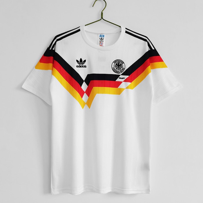 Retro 1990 Germany home Jersey version short sleeve 2677277
