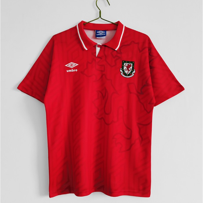 Retro 1992 94 Wales home Jersey version short sleeve 788355