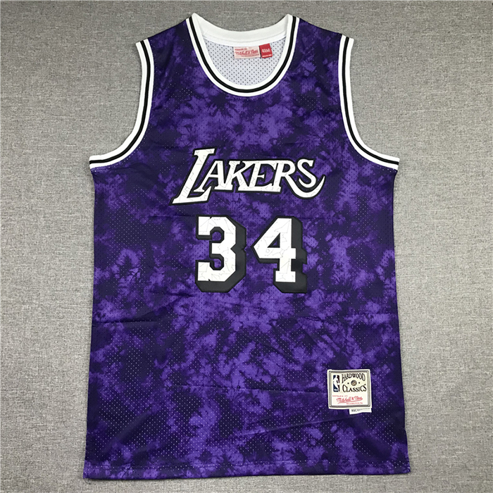 Los Angeles Lakers 34 Purple Constellation Edition NBA Jersey 3491888