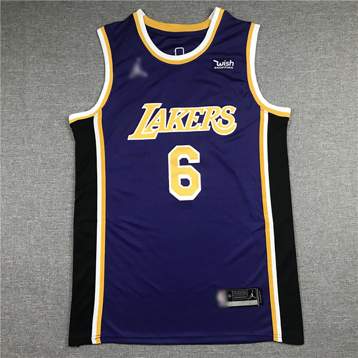 Los Angeles Lakers 6 Retro Purple NBA Jersey 5774994