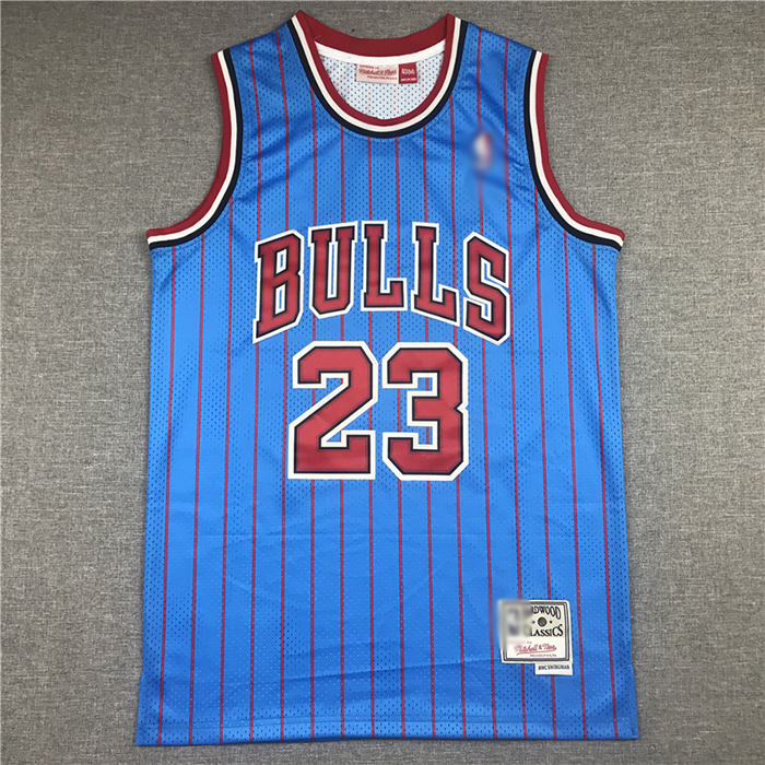 Chicago Bulls 23 Retro Blue NBA Jersey 3184121