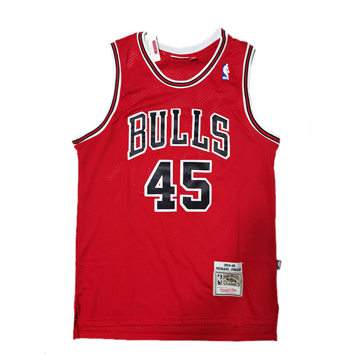 Chicago Bulls 45 Jordan Retro Red NBA Jersey 9063452