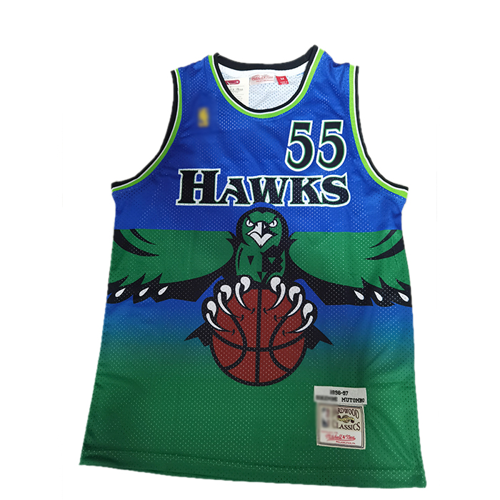 Atlanta Hawks 55 Mutombo Retro Green NBA Jersey 6668819